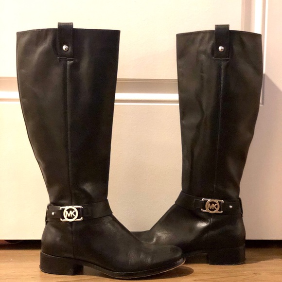Michael Kors Riding Tall Black Boots - Picture 3 of 3
